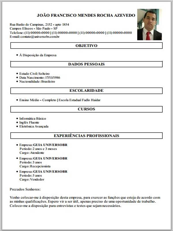 Modelo De Curriculum 2017 | curriculum 2017 profissional e internacional modelo Modelo De Curriculum 2017 | curriculum 2017 profissional e internacional modelo